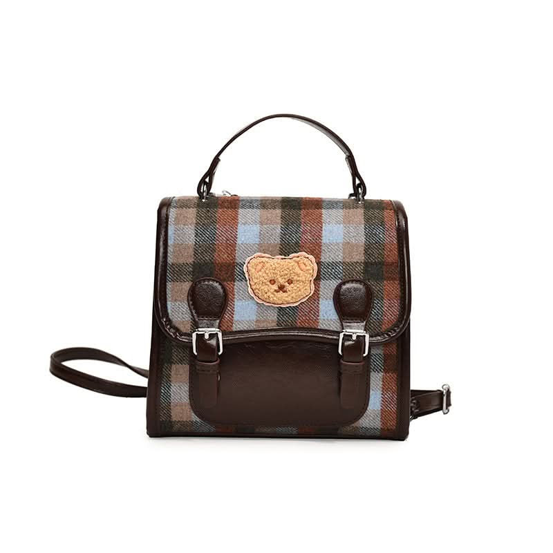 Women's Retro PU Leather Backpack – Fashionable Handheld School & Travel Bag
