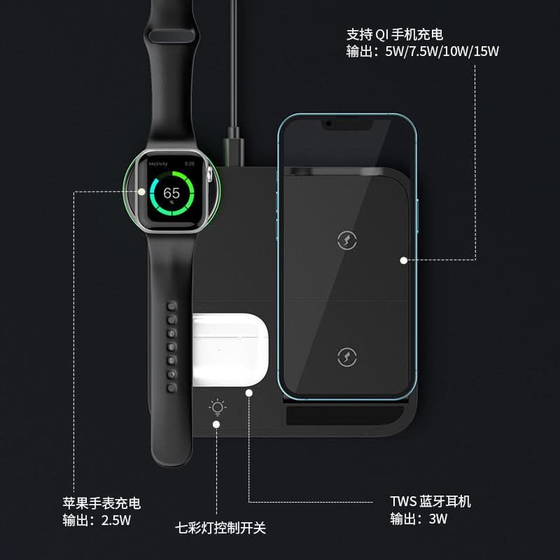 4-in-1 Foldable Wireless Charger Stand