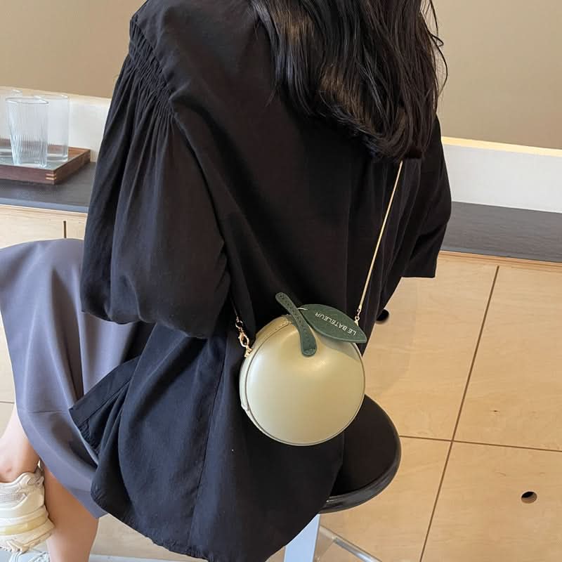 Apple-Shaped Small Chain Shoulder Bag