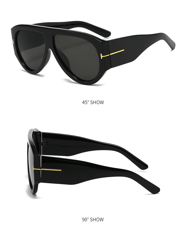 T-Shaped Aviator Sunglasses – Trendy Women’s Style