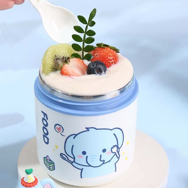 530ml Insulated Stainless Steel Soup Cup – Thermal Food Jar with Spoon