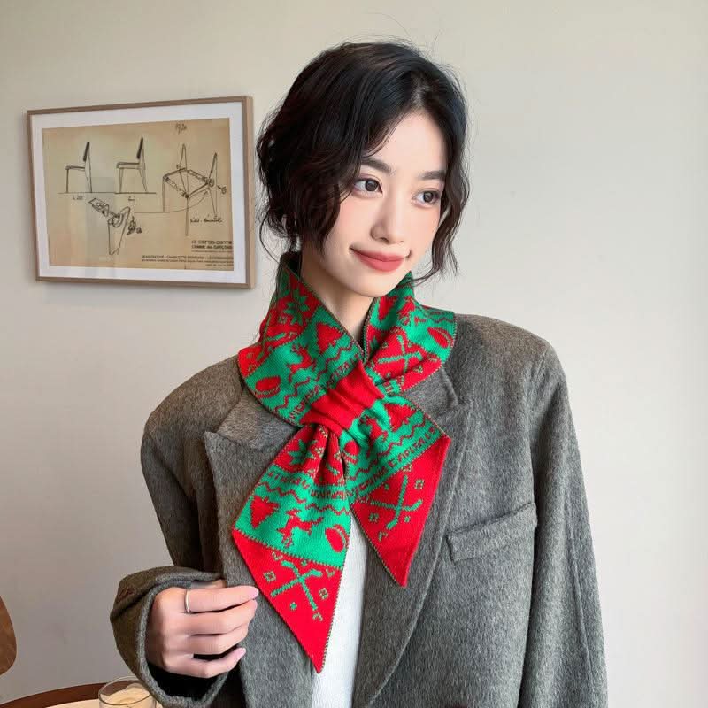 Cozy Christmas Wool Scarf for Women