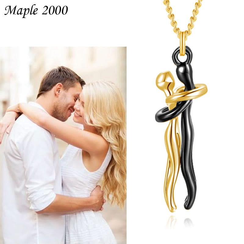 Unisex Couple Hug Necklace - High-End Gift