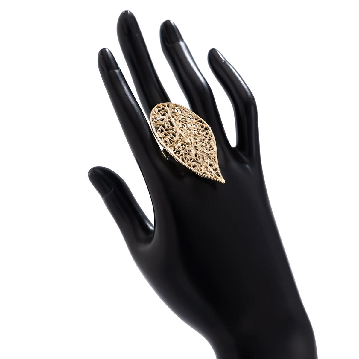 Women's Exaggerated Pearl Open Ring – Geometric Gold & Silver Statement Jewelry