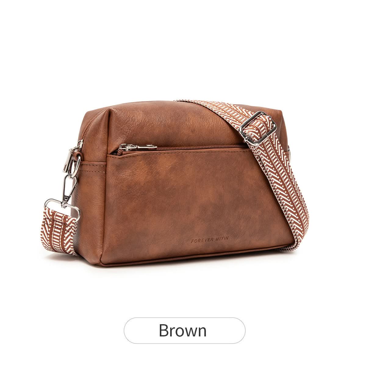Women's Retro Small Square Crossbody Bag – Soft PU Leather