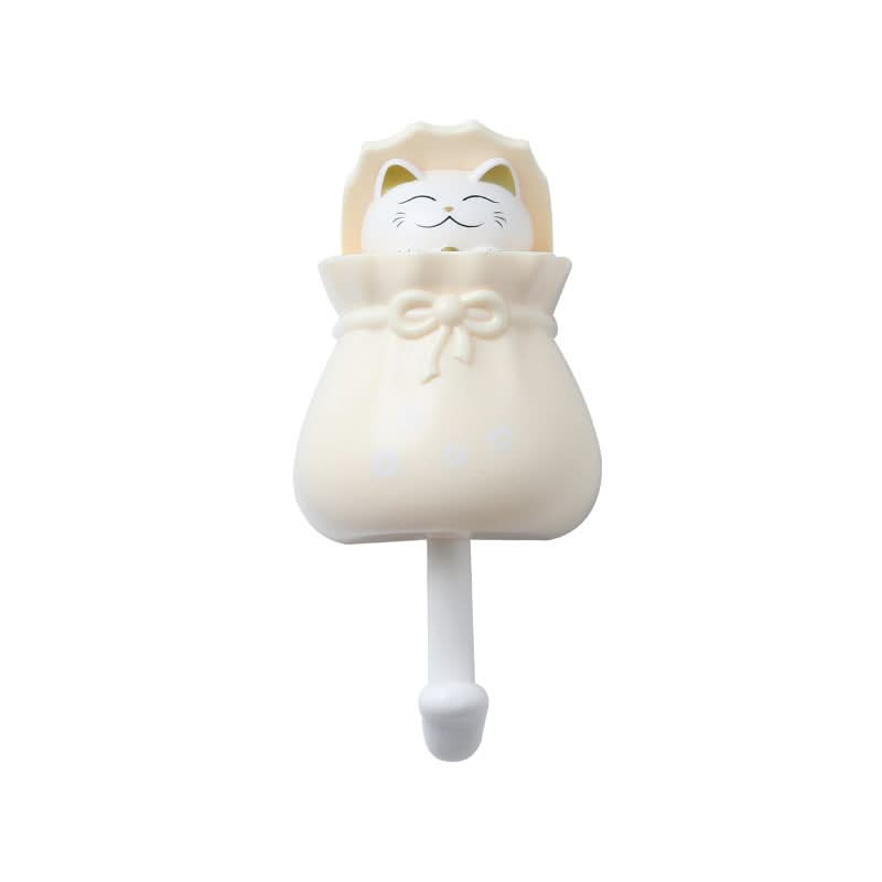 Punch-Free Kitty Wall Hook – Hook for Kitchen, Bathroom & Dorm (2.5KG Load)