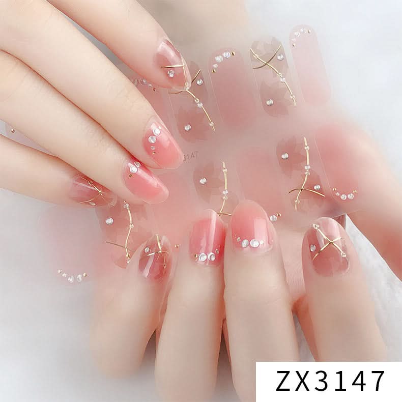3D Star Diamond Nail Stickers Set