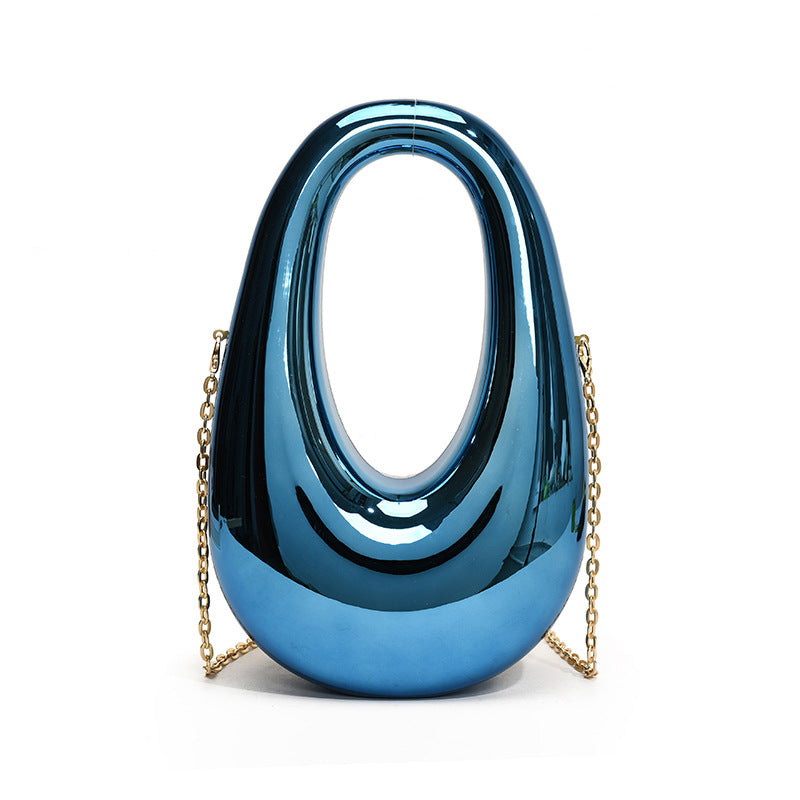 Acrylic Oval Box Handbag – Fashion Chain Crossbody Evening Bag for Women