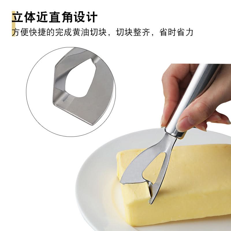 Stainless Steel Cheese Cutter and Butter Knife