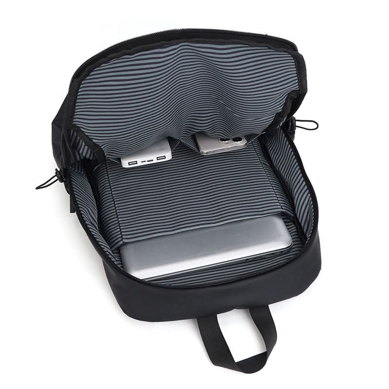 Men's Leather Business Travel Backpack