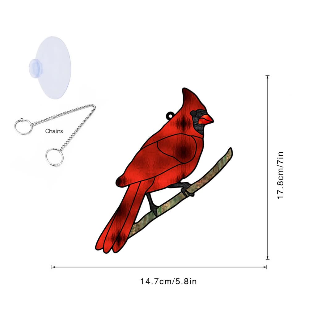 Colorful Acrylic Bird Pendant – Hanging Animal Wall Decor