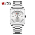 OFNS Square Quartz Watch – Waterproof Casual Stainless Steel Watch for Women