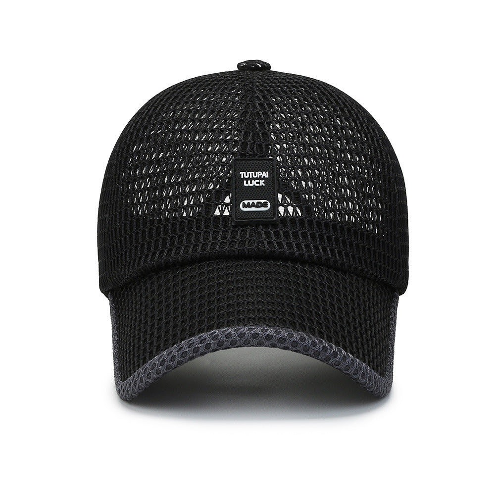 Men’s Summer Quick-Dry Sun Hat with Mesh – Breathable Duckbill Cap