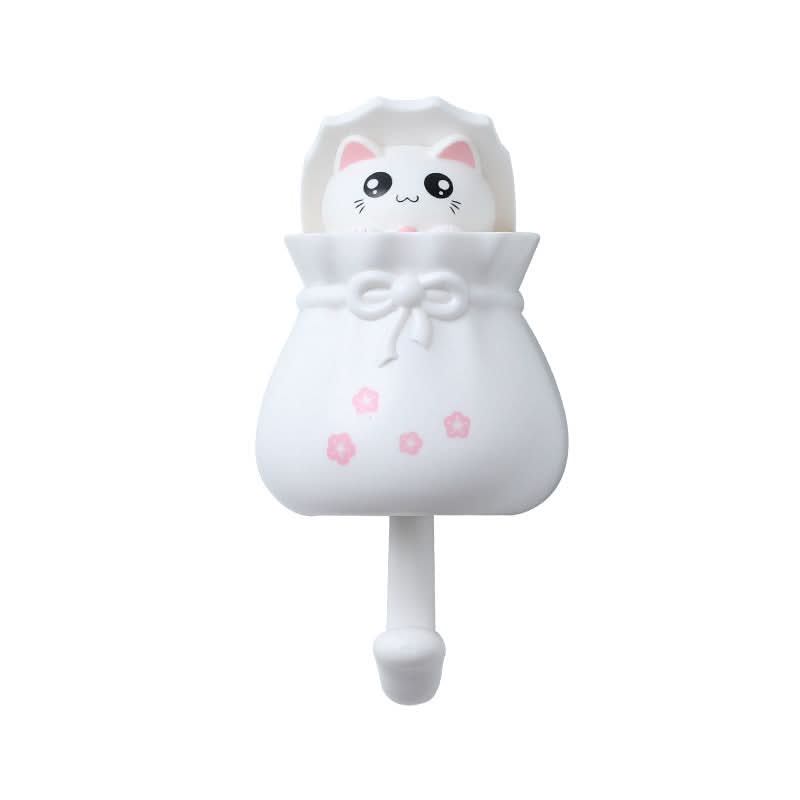Punch-Free Kitty Wall Hook – Hook for Kitchen, Bathroom & Dorm (2.5KG Load)