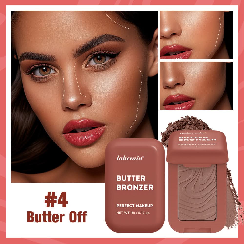Lakerain Butter Bronzing Contour Powder – Natural Sculpting & Matte Finish
