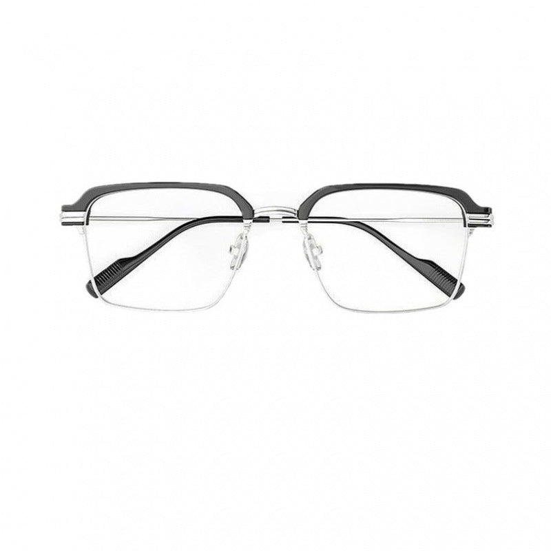 Unisex Anti-Blue Light Square Glasses – Full Frame Resin Lenses for Myopia or Fashion Use