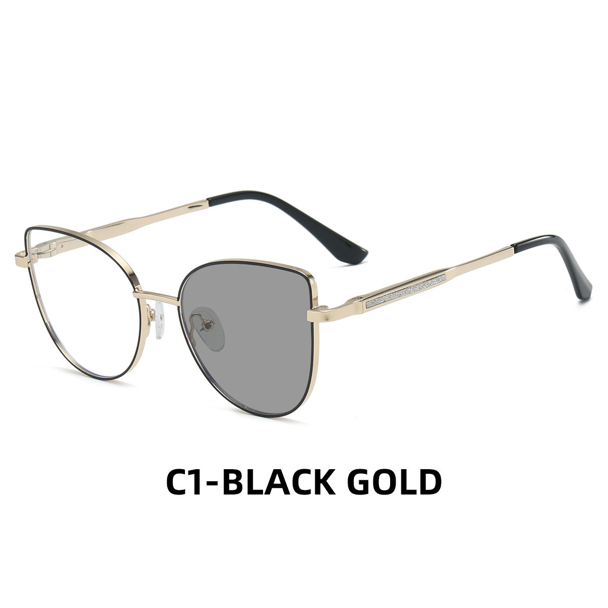 Women's Stylish Photochromic Cat-Eye Glasses – Anti-Blue Light Full Frame Eyewear