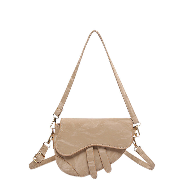 Retro PU Saddle Shoulder Bag for Women – 2024 Casual Fashion Small Square Handbag