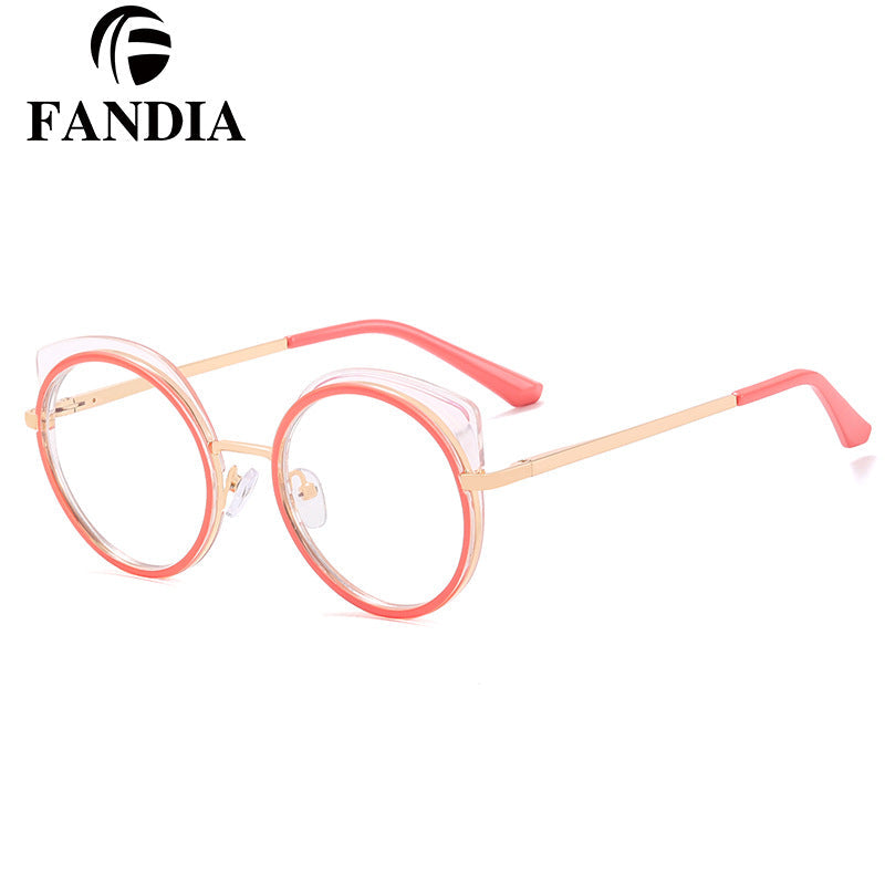 Women's Full-Frame Anti-Blue Light Glasses – Round Frame With UV Protection Eyewear