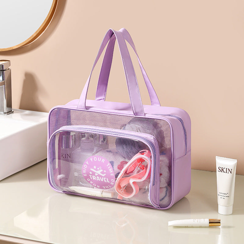 Waterproof Toiletry Bag – Large Capacity Travel Organizer with Wet & Dry Separation