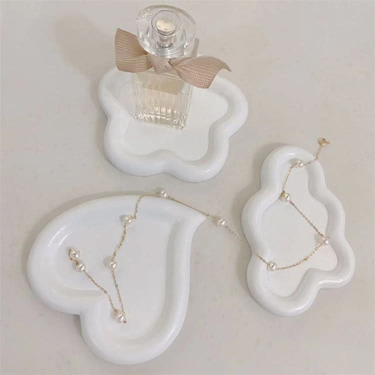 Irregular Resin Jewelry Plate - Creative Display for Earrings & Necklaces (Set of 2 pcs.)