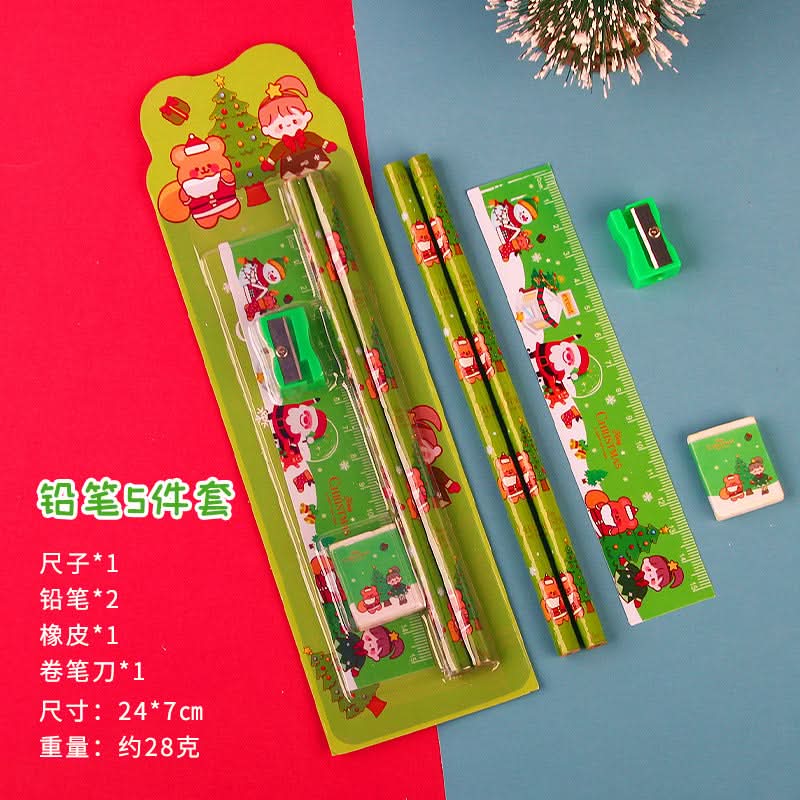 Christmas 5-Piece Pencil Set for Kids