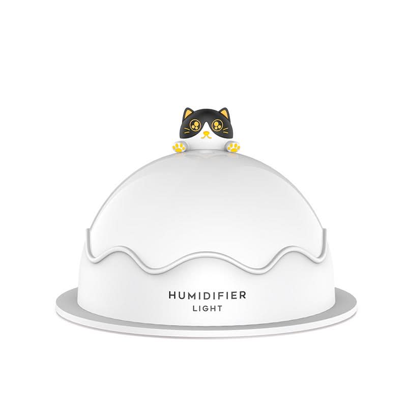 Cute Cat Night Light Humidifier – USB-Powered Ultrasonic Cool Mist