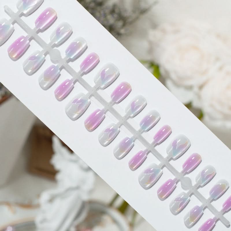 3D Cat Eye Handmade Nail Art – 30-Piece Prefabricated Set