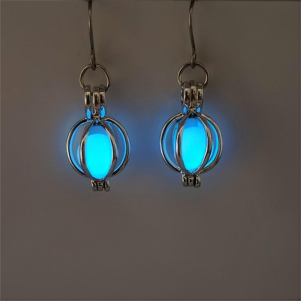Luminous Pumpkin Halloween Earrings for Women – 3D Drop Hook Style