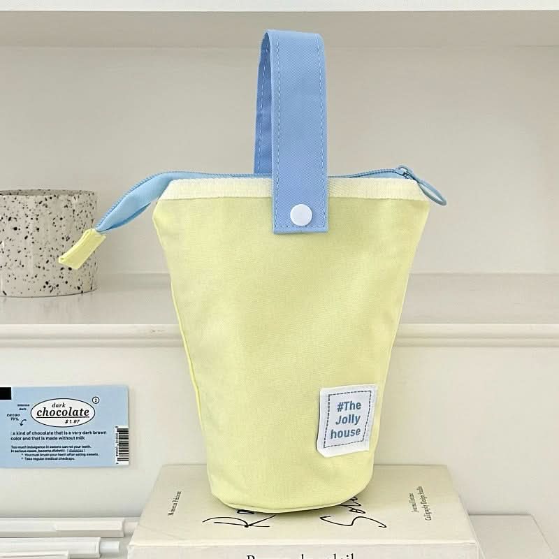 Japanese-Style Large-Capacity Stand-Up Pencil Case