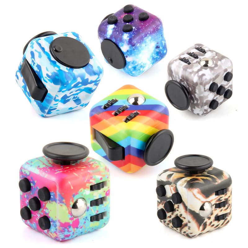 Rainbow Anti-Anxiety Fidget Cube Toy