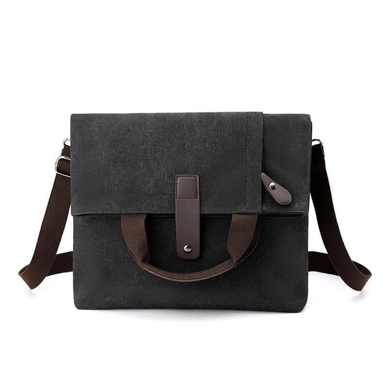 Men's Canvas Crossbody Travel Bag - Large-Capacity Shoulder Handbag