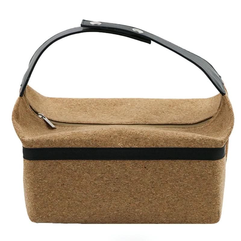 Wood Grain Leather Multipurpose Storage Bag