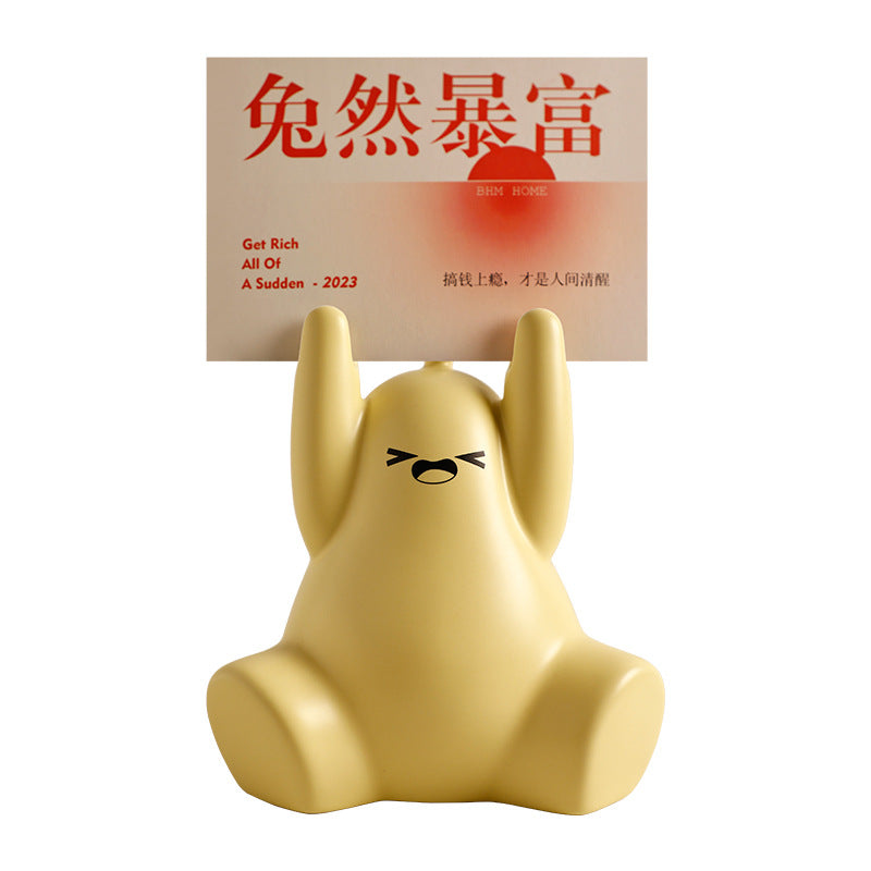 Toto Pear Photo Clip – Ceramic Desk Accessory for Notes & Pictures For Home, Office & Gifts