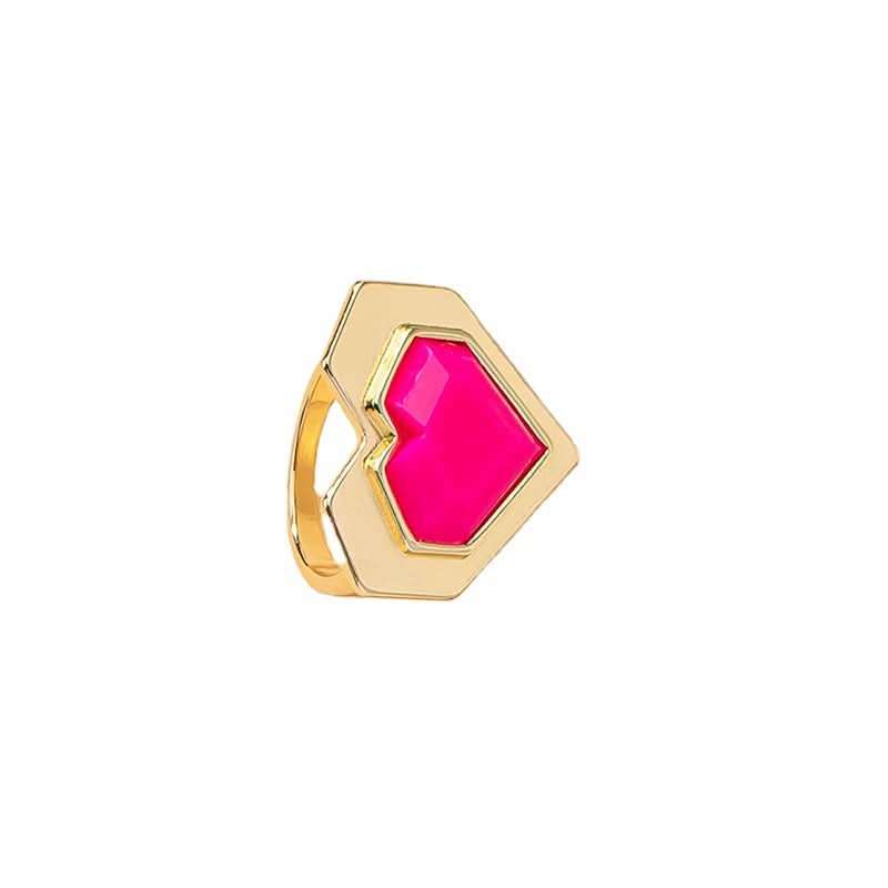 Rose Red Temperament Plum Blossom Ring