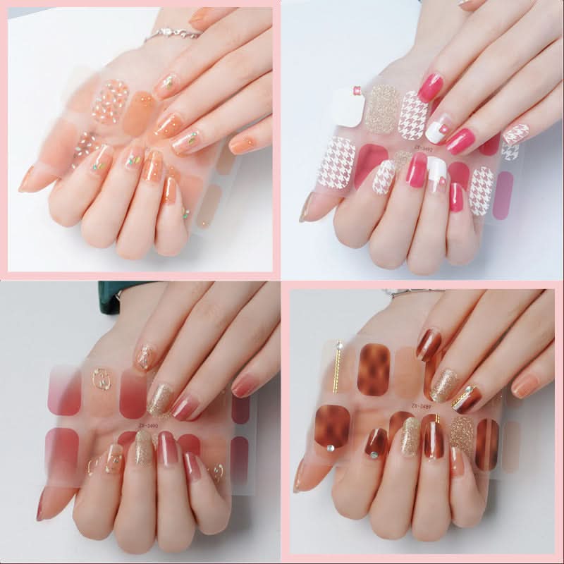 3D Star Diamond Nail Stickers Set