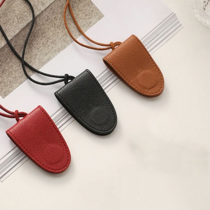 Magnetic Leather Glasses Holder – Lanyard-Style Sunglasses & Ticket Holder