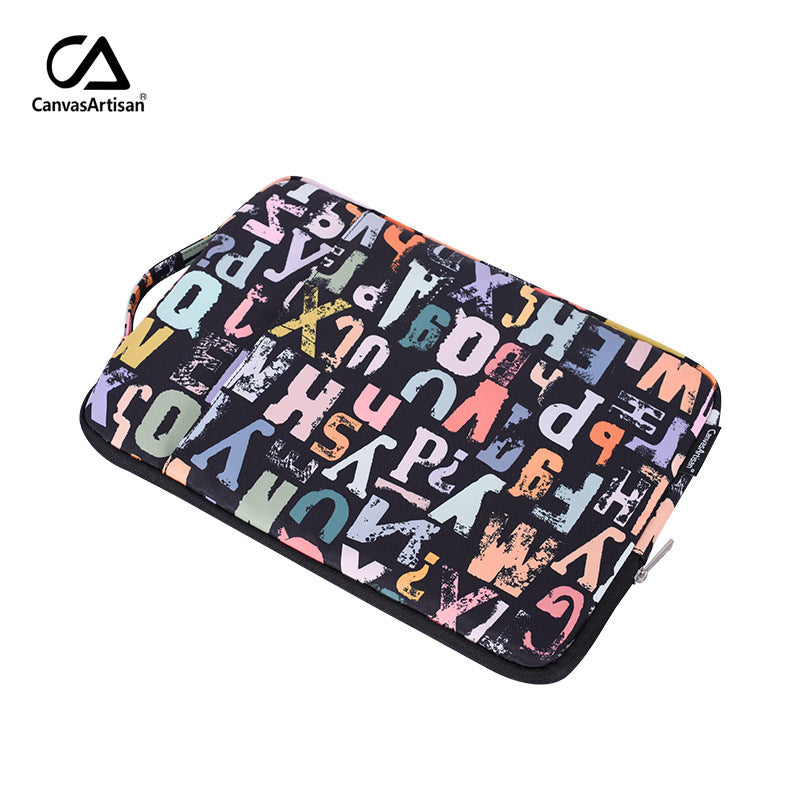 Urban Letters Laptop Sleeve – Waterproof & Shockproof Polyester Case for 11–15 Inch Devices