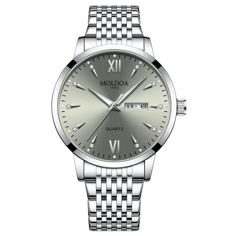 Men’s Skeleton-Style – Waterproof, Luminous, Dual Calendar