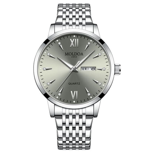 Men’s Skeleton-Style – Waterproof, Luminous, Dual Calendar