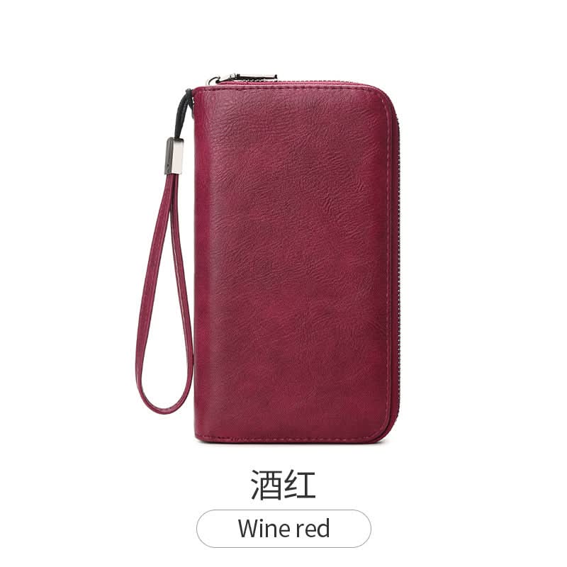 RFID Blocking PU Leather Accordion Wallet – Multi-Slot Card Holder