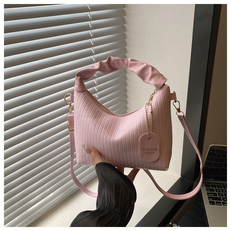 Trendy PU Bucket Handbag – Small Shoulder Crossbody Bag for Women