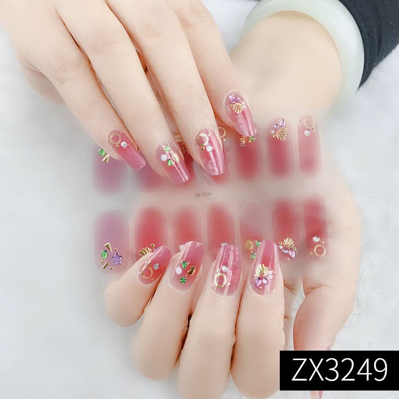 3D Star Diamond Nail Stickers Set