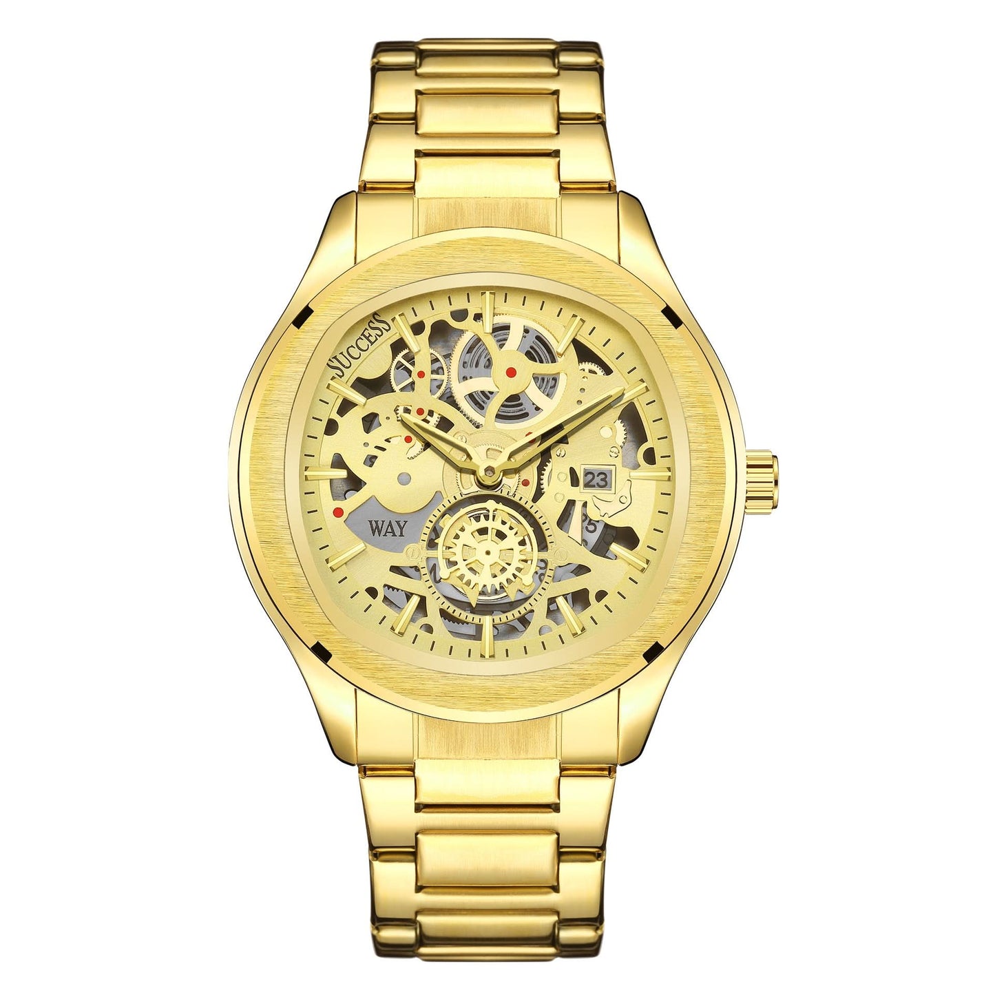 Men’s Quartz Calendar Watch – British Style, Alloy Strap, Fashion Pointer Dial
