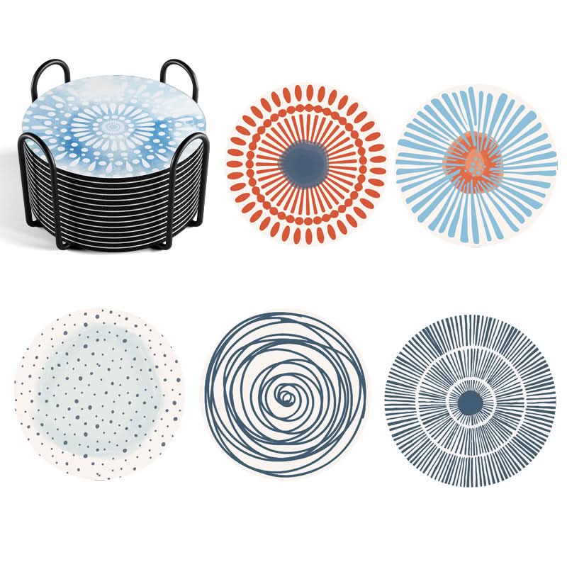 Oil-Proof & Scalding-Proof Coasters - Heat-Resistant Round Mats