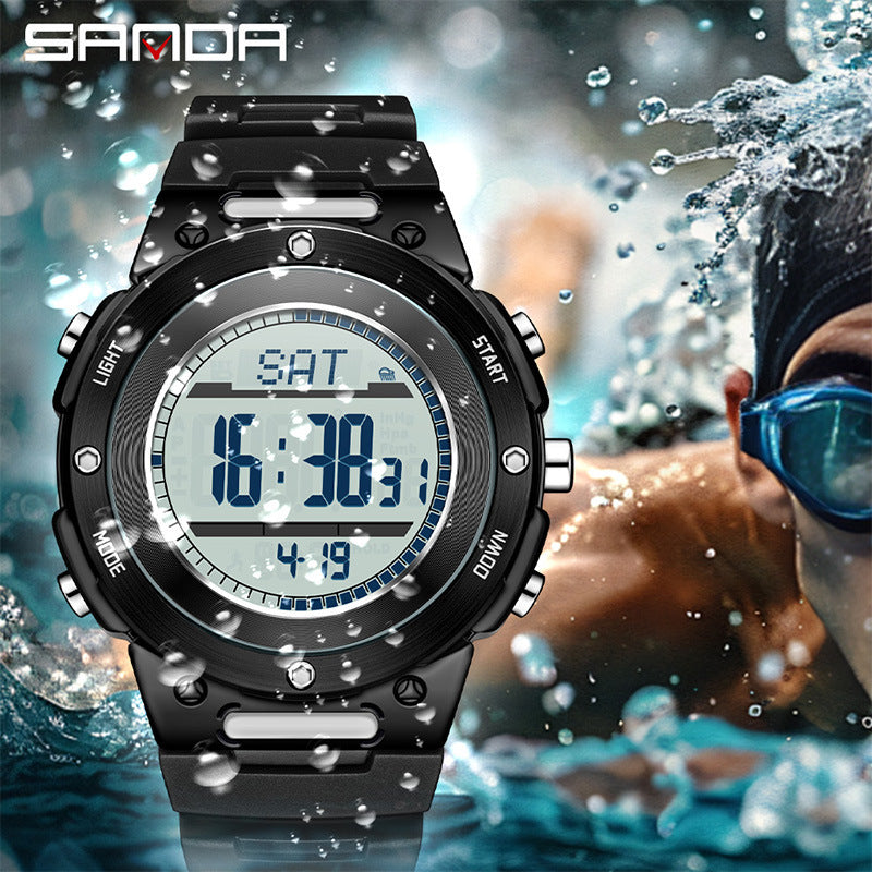 SANDA Outdoor Sports Digital Watch – Waterproof Smart Watch with Fitness Tracker