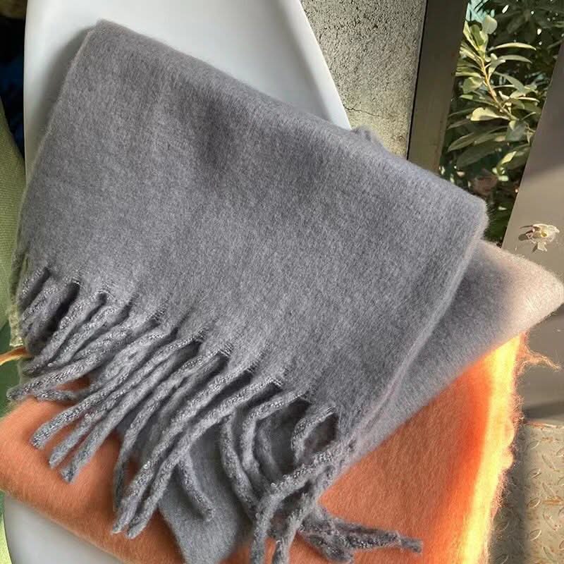 Women's Mohair Winter Scarf – Thick Warm Shawl