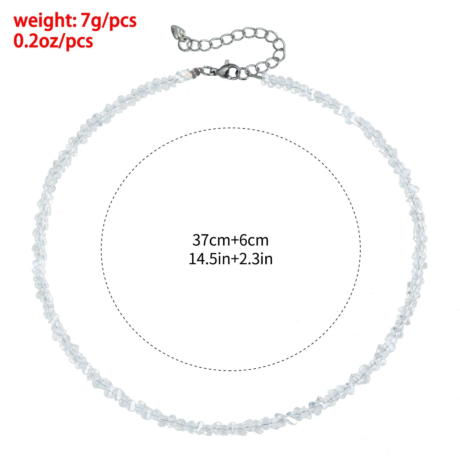 Faceted Crystal Pendant Necklace for Women – Light Luxury Clavicle Chain Jewelry