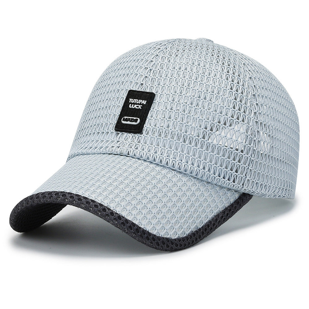 Men’s Summer Quick-Dry Sun Hat with Mesh – Breathable Duckbill Cap