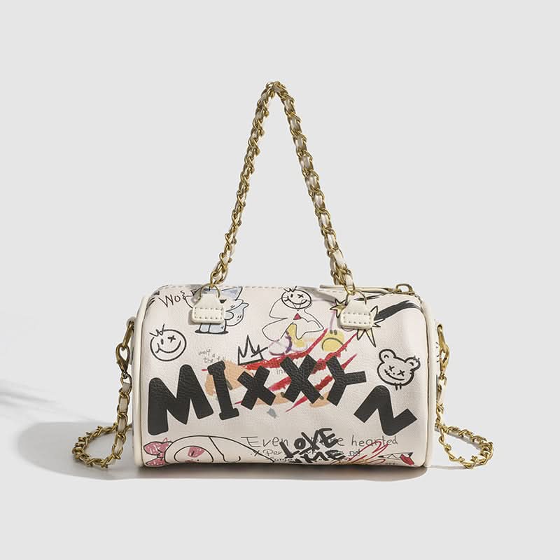 Bear Cylindrical Shoulder Bag